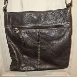 Brown Leather Women's Crossbody Bag